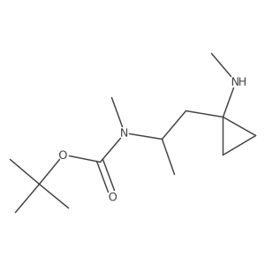 tert-butyl N-methyl-N-{1-[1-(methylamino)cyclopropyl]propan-2-yl}carbamate结构式