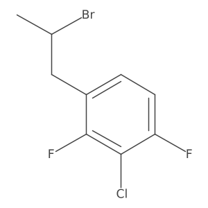 1-(2-Bromopropyl)-3-chloro-2,4-difluorobenzene结构式
