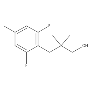 3-(2,6-Difluoro-4-methylphenyl)-2,2-dimethylpropan-1-ol结构式