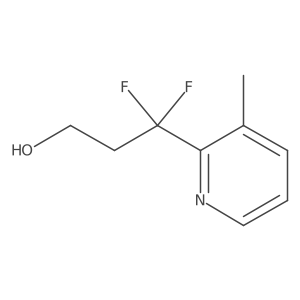 3,3-Difluoro-3-(3-methylpyridin-2-yl)propan-1-ol Structure