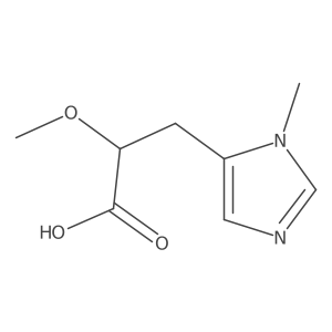 2-methoxy-3-(1-methyl-1H-imidazol-5-yl)propanoic acid Structure