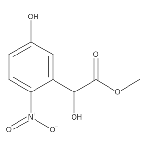 Methyl 2-hydroxy-2-(5-hydroxy-2-nitrophenyl)acetate Structure