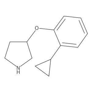 3-(2-Cyclopropylphenoxy)pyrrolidine结构式