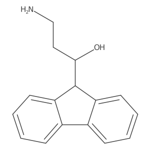 3-amino-1-(9H-fluoren-9-yl)propan-1-ol结构式