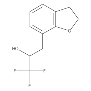 3-(2,3-Dihydro-1-benzofuran-7-yl)-1,1,1-trifluoropropan-2-ol Structure