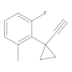 2-(1-Ethynylcyclopropyl)-1-fluoro-3-methylbenzene结构式