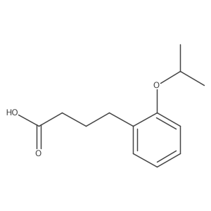 4-[2-(Propan-2-yloxy)phenyl]butanoic acid结构式