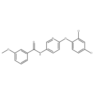 N-[6-(2,4-dichlorophenoxy)pyridin-3-yl]-3-methoxybenzamide结构式