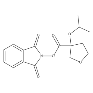 1,3-dioxo-2,3-dihydro-1H-isoindol-2-yl 3-(propan-2-yloxy)oxolane-3-carboxylate结构式