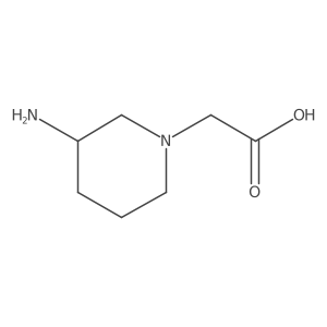 2-(3-Aminopiperidin-1-yl)acetic acid Structure