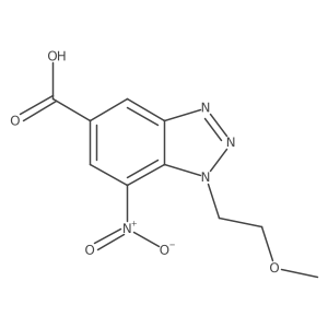 1-(2-methoxyethyl)-7-nitro-1H-1,2,3-benzotriazole-5-carboxylic acid Structure