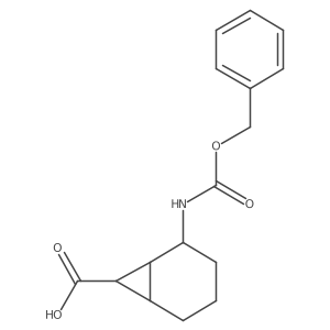 2-(Phenylmethoxycarbonylamino)bicyclo[4.1.0]heptane-7-carboxylic acid结构式