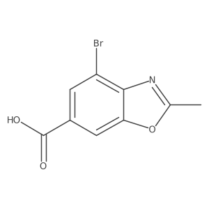 4-Bromo-2-methyl-1,3-benzoxazole-6-carboxylic acid Structure