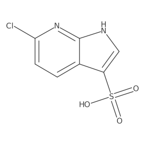 6-Chloro-1H-pyrrolo[2,3-b]pyridine-3-sulfonic acid结构式