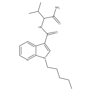 (2S)-3-methyl-2-({1-pentyl-1H-pyrrolo[2,3-b]pyridin-3-yl}formamido)butanamide Structure