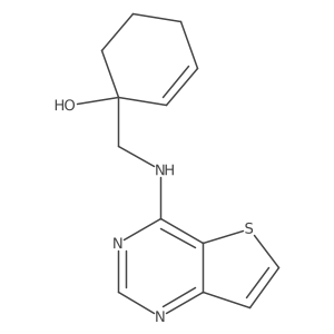 1-[({Thieno[3,2-d]pyrimidin-4-yl}amino)methyl]cyclohex-2-en-1-ol Structure