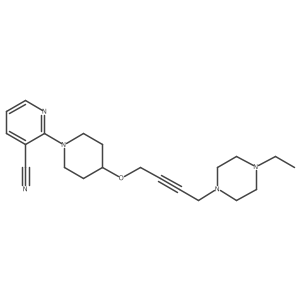 2-(4-{[4-(4-Ethylpiperazin-1-yl)but-2-yn-1-yl]oxy}piperidin-1-yl)pyridine-3-carbonitrile结构式
