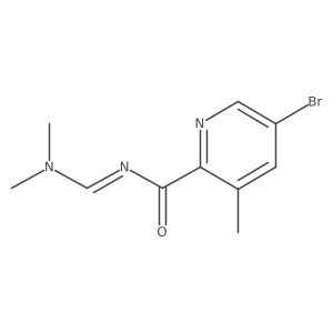 5-bromo-N-[(dimethylamino)methylene]-3-methyl-2-Pyridinecarboxamide结构式