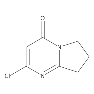 2-chloro-7,8-dihydro-6H-pyrrolo[1,2-a]pyrimidin-4-one结构式