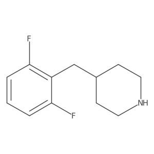 4-[(2,6-Difluorophenyl)methyl]piperidine结构式