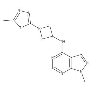 1-(5-methyl-1,3,4-thiadiazol-2-yl)-N-{1-methyl-1H-pyrazolo[3,4-d]pyrimidin-4-yl}azetidin-3-amine Structure