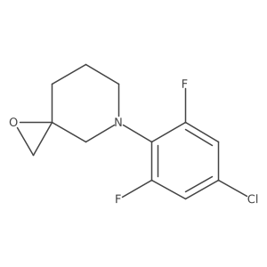 5-(4-Chloro-2,6-difluorophenyl)-1-oxa-5-azaspiro[2.5]octane结构式