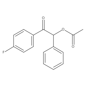 CC(=O)OC(C(=O)c1ccc(F)cc1)c1ccccc1结构式