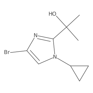 2-(4-bromo-1-cyclopropyl-1H-imidazol-2-yl)propan-2-ol Structure