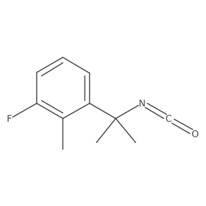 1-Fluoro-3-(2-isocyanatopropan-2-yl)-2-methylbenzene结构式