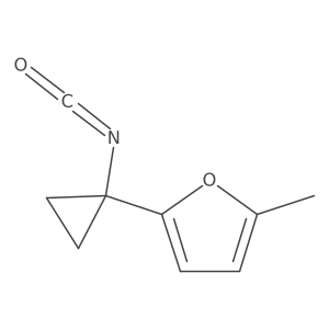 2-(1-Isocyanatocyclopropyl)-5-methylfuran结构式
