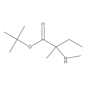 Tert-butyl 2-methyl-2-(methylamino)butanoate Structure