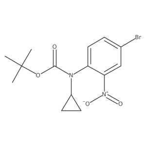 tert-butyl N-(4-bromo-2-nitrophenyl)-N-cyclopropylcarbamate Structure