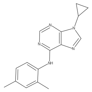 9-cyclopropyl-N-(2,4-dimethylphenyl)-9H-purin-6-amine结构式