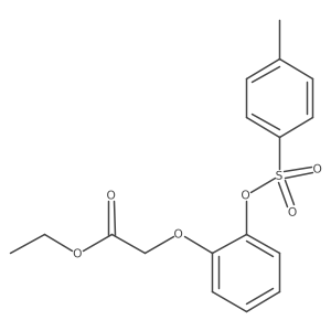 Ethyl 2-{2-[(4-methylbenzenesulfonyl)oxy]phenoxy}acetate Structure