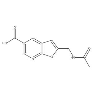 2-(Acetamidomethyl)furo[2,3-b]pyridine-5-carboxylic acid结构式