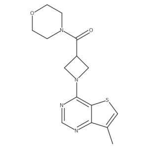 4-(1-{7-Methylthieno[3,2-d]pyrimidin-4-yl}azetidine-3-carbonyl)morpholine Structure