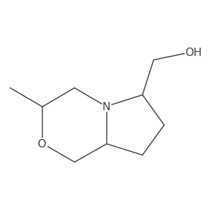 Rel-((6R,8aR)-3-methylhexahydro-1H-pyrrolo[2,1-c][1,4]oxazin-6-yl)methanol结构式