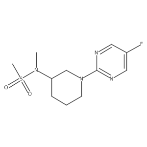 N-[1-(5-fluoropyrimidin-2-yl)piperidin-3-yl]-N-methylmethanesulfonamide Structure