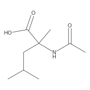 2-Acetamido-2,4-dimethylpentanoic acid Structure