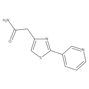 2-(2-Pyridin-3-yl-1,3-thiazol-4-yl)acetamide结构式