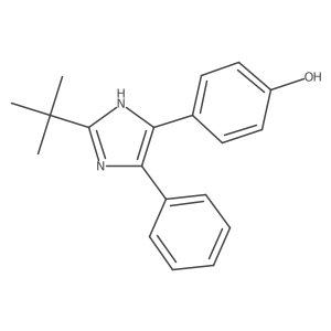 Phenol, 4-[2-(1,1-dimethylethyl)-5-phenyl-1H-imidazol-4-yl]-结构式