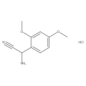 2-Amino-2-(2,4-dimethoxyphenyl)acetonitrile hydrochloride结构式
