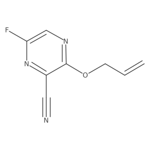 3-(Allyloxy)-6-fluoro-2-pyrazinecarbonitrile Structure