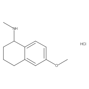 6-methoxy-N-methyl-1,2,3,4-tetrahydronaphthalen-1-amine hydrochloride Structure