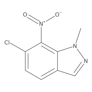 6-Chloro-1-methyl-7-nitro-1H-indazole Structure