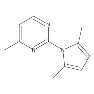 2-(2,5-dimethyl-1H-pyrrol-1-yl)-4-methylpyrimidine结构式