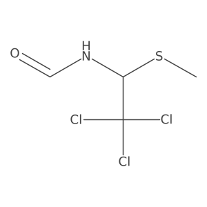 1-Formamido-1-methylthio-2,2,2-trichloroethane Structure