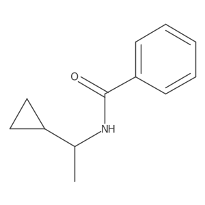 (-)-N-(1-Cyclopropylethyl)benzamide结构式