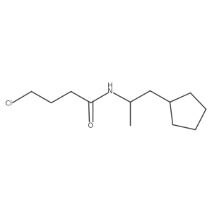 4-Chloro-N-(2-cyclopentyl-1-methylethyl)butanamide Structure