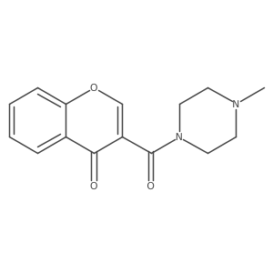 3-[(4-Methyl-1-piperazinyl)carbonyl]-4H-1-benzopyran-4-one Structure